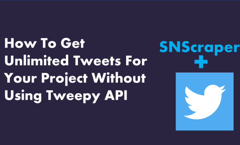 scrape twitter data with snscrape