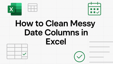 How to Clean Messy Data Columns in Excel