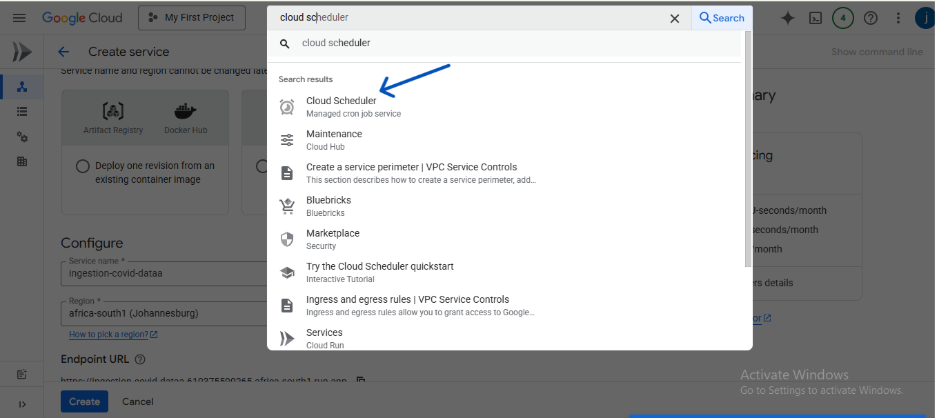 cloud scheduler
