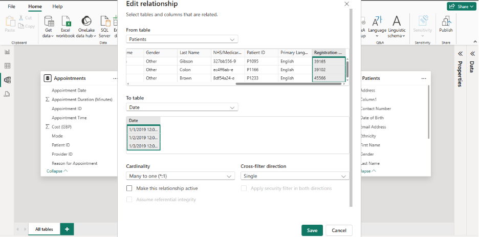 inactive relationship in Power BI